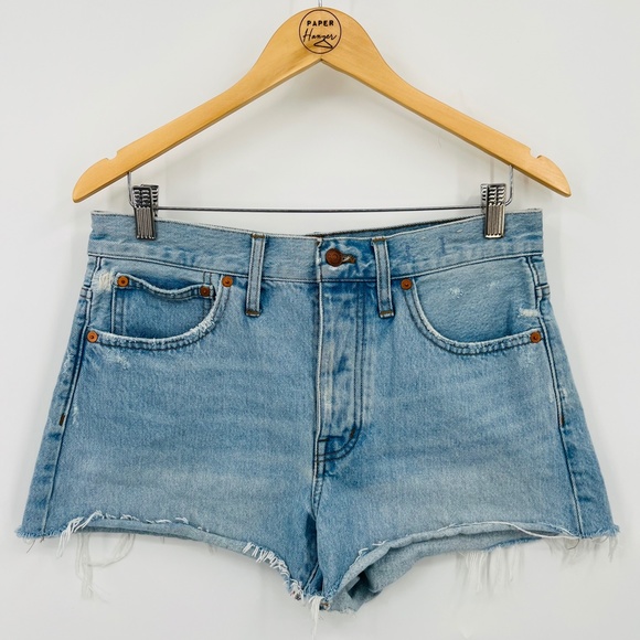 Madewell Pants - Madewell Relaxed Denim Shorts in Cedarcroft Wash, Size 27, Button Fly Festival